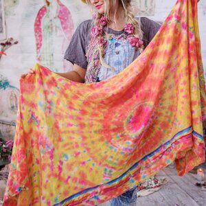 Magnolia Pearl Sunshine and Rainbows Cashmere Scarf, Peaceworker OS